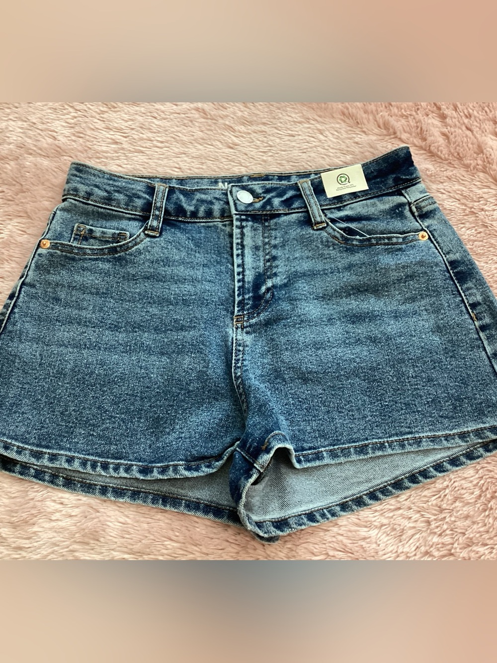 No Boundaries Denim Mom Shorts